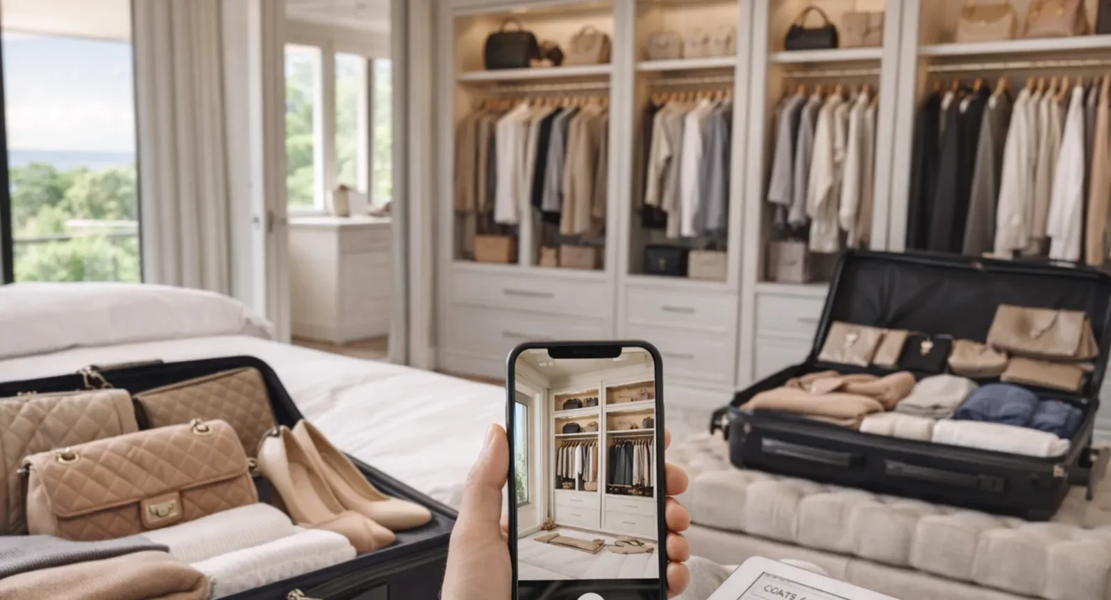 User cataloguing items across homes